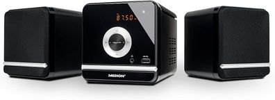 MEDION Kompaktanlage mit CD Stereoanlage MP3 USB, UKW Radio, 30 Senderspeicher