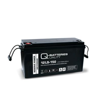 Q-Batteries 12LS-150 / 12V - 158Ah Blei Akku Standard-Typ AGM VRLA 10 Jahres Typ