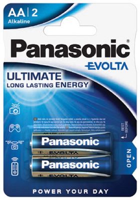 Panasonic AA Mignon Evolta Batterie 1,5V 2er Blister