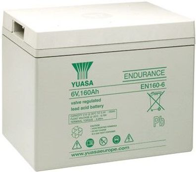 Yuasa Blei-Akku EN160-6 Pb 6V / 163Ah C10 12-Jahresbatterie, M8 Innen