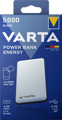 Varta Powerbank Energy 5000 mAh + Micro USB Kabel