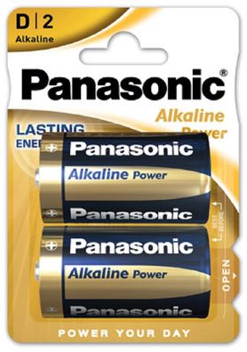 Panasonic D Mono Alkaline Power 1,5V Batterie 2er Blister