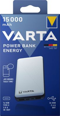 Varta Powerbank Energy 15000 mAh + Micro USB Kabel