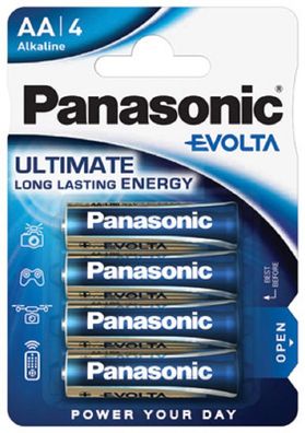 Panasonic AA Mignon Evolta Batterie 1,5V 4er Blister