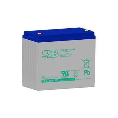 SSB Blei Akku SBL 151-12HR AGM Batterie M8 Schraubanschluss - 12V 3881W