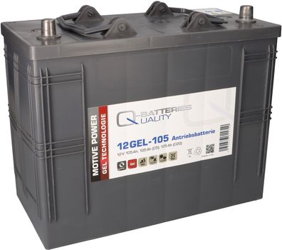 Quality-Batteries 12GEL-105 Antriebsbatterie 12 Volt 105 Ah (5h), 120 AH (20h) / ...