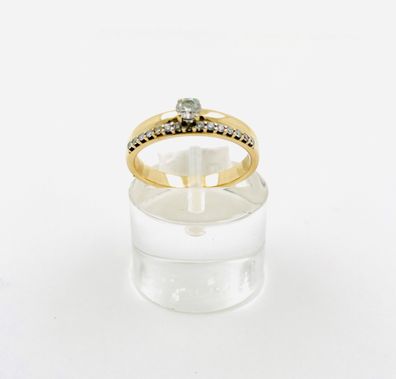 Damenring Diamant Ring 585er Gold mit 0,25ct Dia. Gr.49
