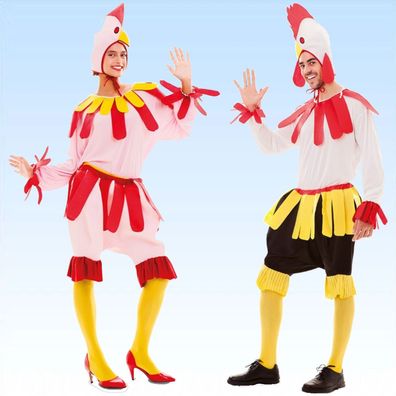 Tierkostüm Huhn oder Hahn Gr 38-54 Tier Kostüm Faschingskostüm Tierwelt Karneval