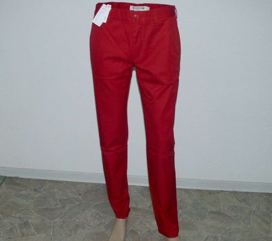 Lacoste HH823800R6Z Classic Elegante Stoff Jeans Hose Slim Fit W 40 42 L32 Rot