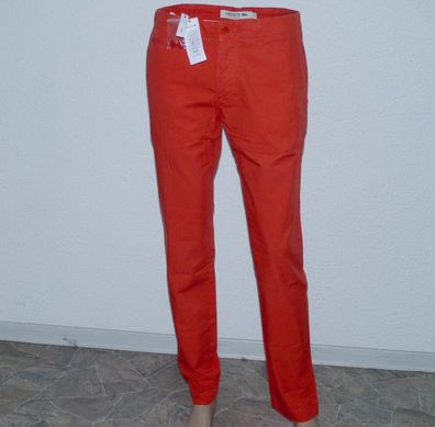 Lacoste HH739900QBU Classic Elegante Stoff Jeans Hose Slim Fit W 33 40 L32 Rot