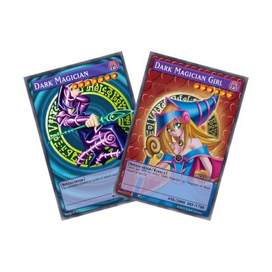 Dark Magician & Dark Magician Girl Full Art Yugioh Karten Set