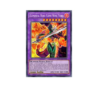 Elemental Hero Flame Wing Yubel Yugioh Karte