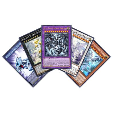 Blue-Eyes Perfect Dragon 5 Karten-Set Yugioh