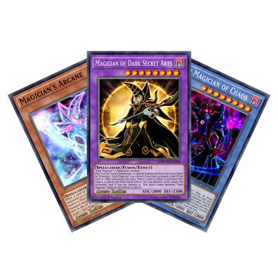 Magician of Dark Secret Arts 3-Karten-Set Yugioh