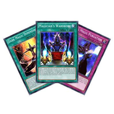 Dark Magician Spell & Trap Support 3-Karten-Set Yugioh