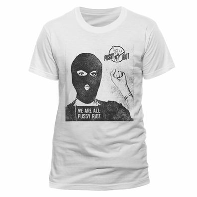 Pussy Riot - Mug Shot T-Shirt (Unisex) white