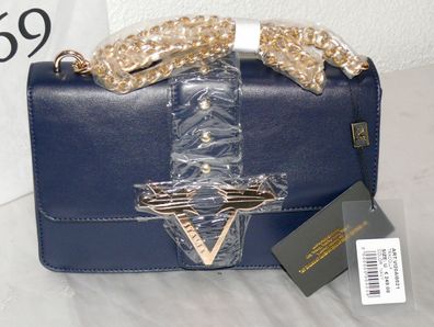 Versace VI20AI0021 Tracolla 19 V 69 Italia Leder Damen Schulter Tasche Navy Gold