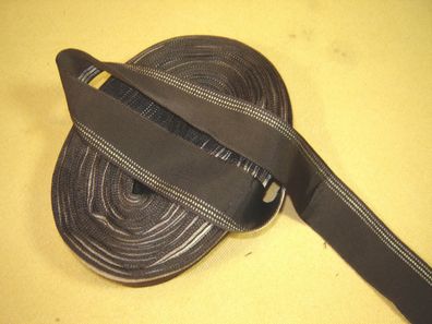 Ripsband Herrenhut Hutband seidig braun mit Muster 3,3cm breit Meter RB73