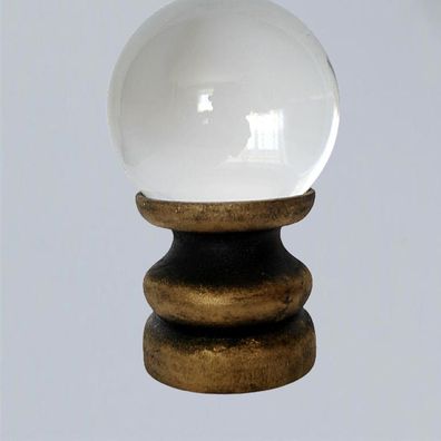 Glaskugelhalter Holz 6 x 6 cm Kristallkugelhalter Handgearbeitet