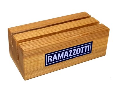 Ramazzotti Kartenhalter Kartenständer aus Holz