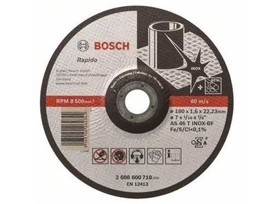 Bosch Trennscheibe gekröpft Expert for Inox - Rapido AS 46 T INOX BF, 180 mm, 1,6 mm