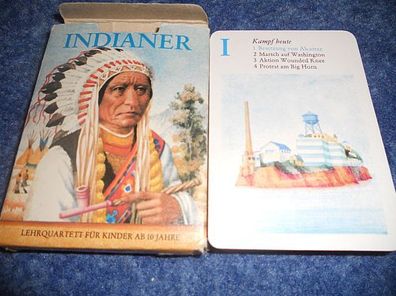 Quartettspiel / Kartenspiel- Indianer