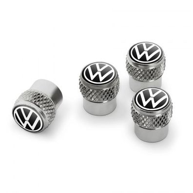 Original VW Ventilkappen Volkswagen Design Logo Gummi-/ Messingventile 000071215D