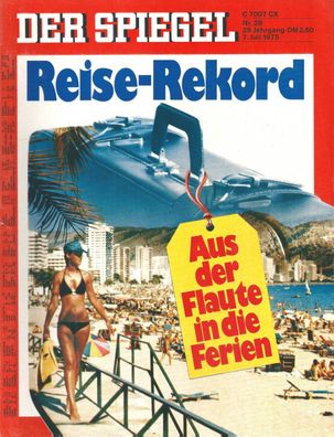 Der Spiegel Nr. 28 / 1975 Reise-Rekord - Aus der Flaute in die Ferien