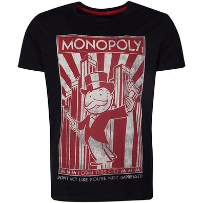 Difuzed - T-Shirt Herren - Monopoly »I Own This City« (schwarz) Tshirt Shirt