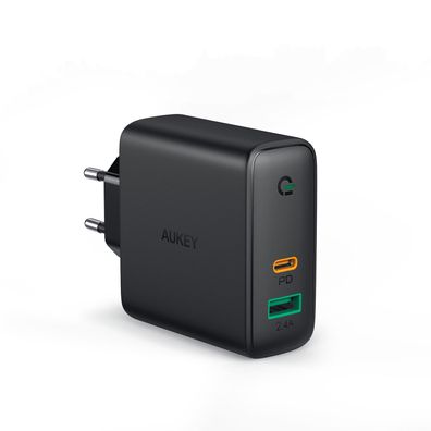 AUKEY PA-D3, USB-C Ladegerät mit Dynamic Detect & GaNFast Tech, 60W