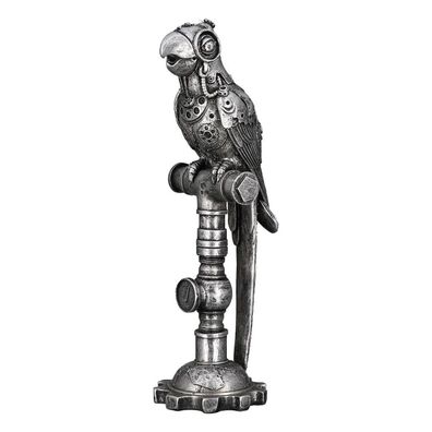 Gilde 89298 Steampunk Figur Papagei 30cm Parrot Dekoration