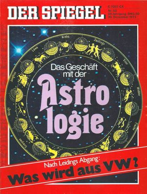 Der Spiegel Nr. 53 / 1974 Das Geschäft mit der Astrologie + Was wird aus VW?