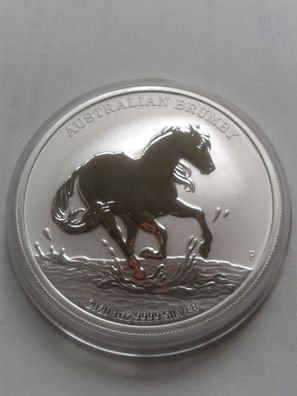 1$ 2020 Australien Brumby Wildpferd 1 Unze 31,1g 9999er Silber 1 Dollar 2020 Brumby