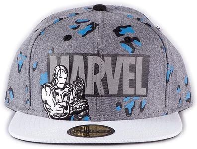 Difuzed - Baseball Cap - Marvel »True Power« (grau) Cappy Ironman Avengers Fans