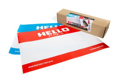 Montana Cans Stickerpack "Hello My Name Is..." XXL (10 Stück) A2