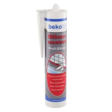 beko Silicon acetat Sanitär-Silikon Farbe: Transparent
