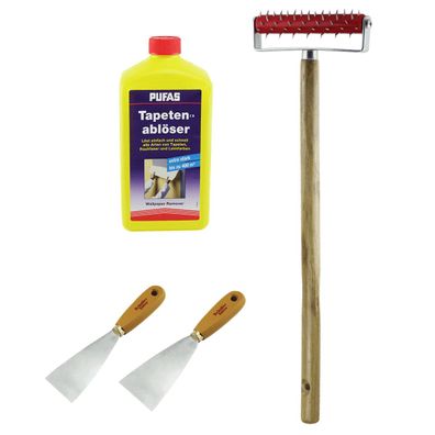 Tapetenablöser-Set mit Tapetenlöser