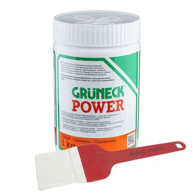 Lackentferner-Set Grüneck® Power mit Abbeizpinsel Inhalt:1 kg