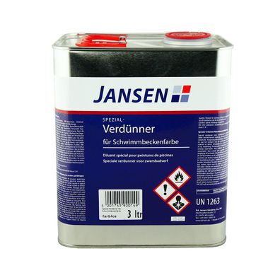 Jansen Spezial-Verdünner für Schwimmbeckenfarbe Inhalt:3 Liter