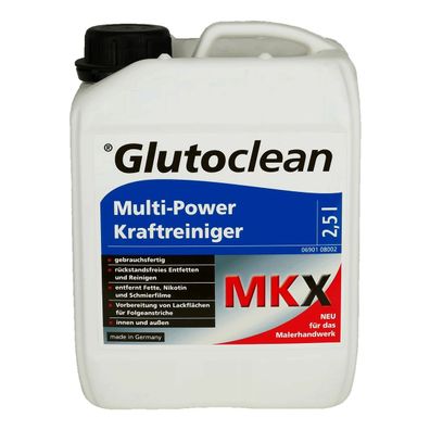 Glutoclean MKX Multi-Power Kraftreiniger Spezialreinigungsmittel Inhalt:2,5 Liter