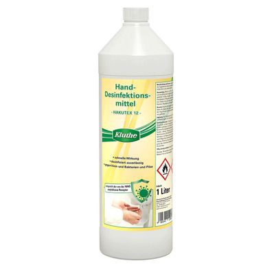 Kluthe Handdesinfektionsmittel Hakutex 12 Inhalt:1 Liter