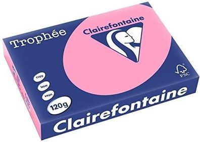 Clairefontaine Trophée Color 1277C Heckenrose 120g/ m² DIN-A4 - 250 Blatt