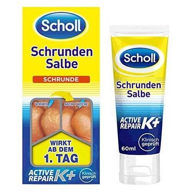 Scholl Schrundensalbe Active Repair K+ 25% Urea & Keratin 1 x 60ml Fußcreme