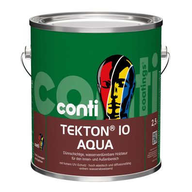 Conti® Tekton® 10 Aqua Holzlasur Inhalt:2,5 Liter Farbton: Nussbaum