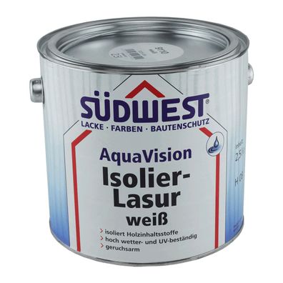Südwest AquaVision Isolier-Lasur Inhalt:2,5 Liter