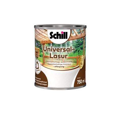 Schill Universal-Lasur Inhalt:0,75 Liter Farbton: Teak