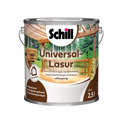 Schill Universal-Lasur Inhalt:2,5 Liter Farbton: Nussbaum