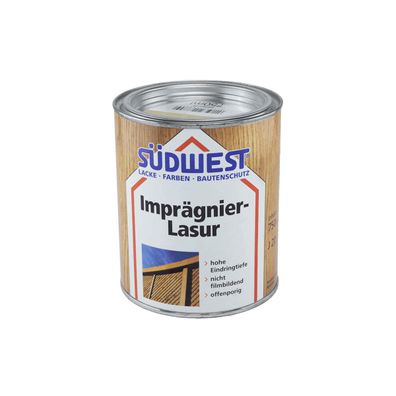 Südwest Imprägnier-Lasur Inhalt:0,75 Liter Farbton: Nussbaum