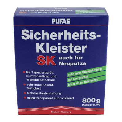 Pufas Kleister Sicherheits-Kleister SK Inhalt:0,8 kg