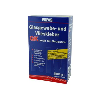 Pufas Glasgewebe- und Vlieskleber GK Kleister Inhalt:0,5 kg